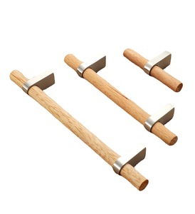 مقبض خشبي صلب فاخر وعصري مضاد للصدمات لأبواب خزائن المطبخ والأدراج وخزائن الملابس - Product Image 4