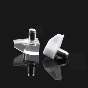 Supports d'étagère de cloison d'armoire d'ongle d'accessoire de support de panneau de couche transparente pour des supports d'étagère de connecteurs d'usage domestique - Product Image 1