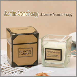 Sojawachs-Kerze in 9 Farben mit Individuellem Duft und Letterpress-Etikett, Aromatherapie-Geschenk für Zuhause, Spa, Hotel, Großhandel, Hochzeit - Product Image 4