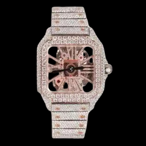 Hot Sale on Ice Out Moissanite Diamond Quartz <b>Watch</b> Men Hip Hop Luxury Bling <b>Waterproof</b> Wristwatch Available At Best Price - Product Image 6