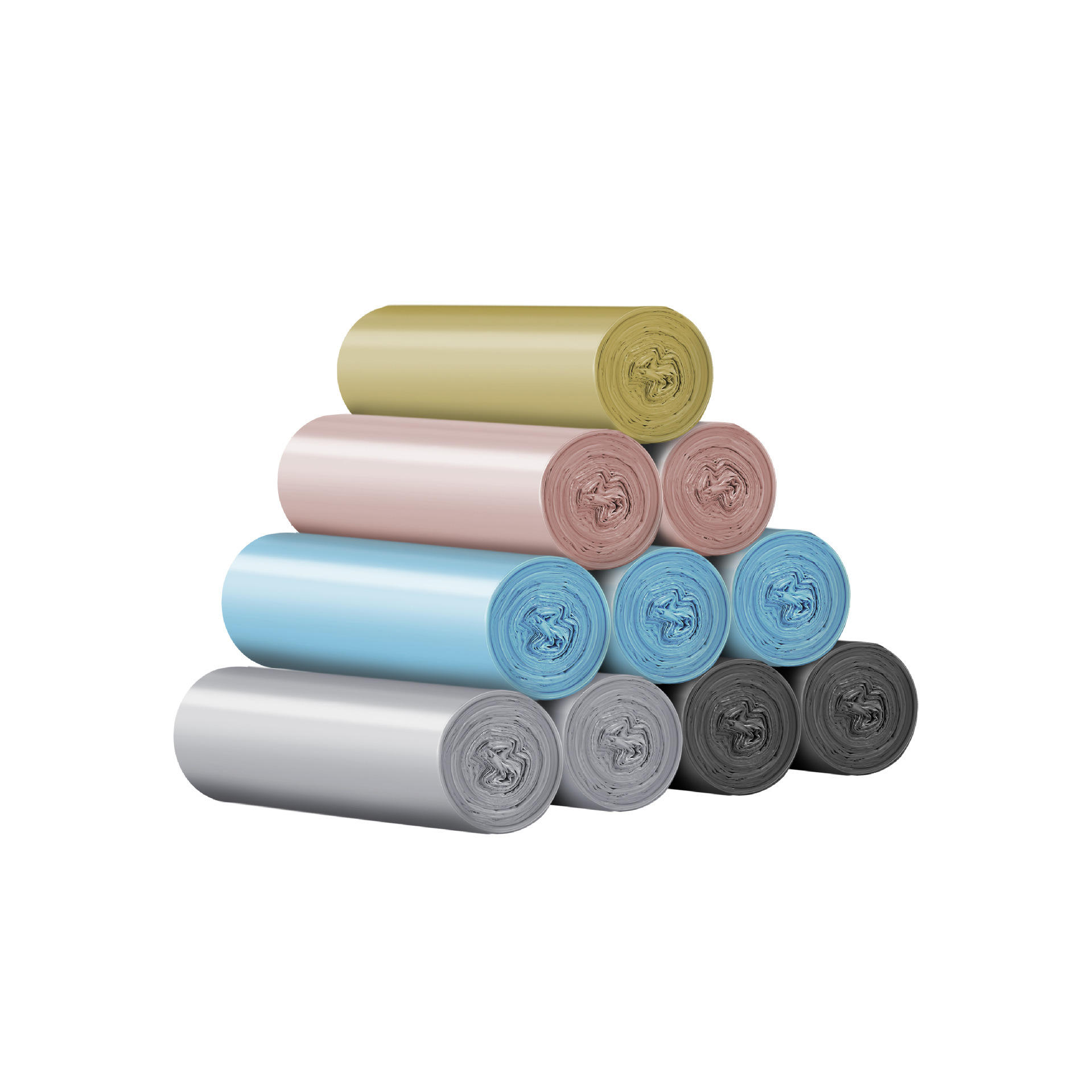 ปากแบนสี 45×45 [หนาปานกลาง] 100 ชิ้น