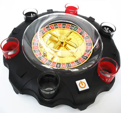 16 shot /6 vetro di colpo Russo Casino Ruota della Roulette Elettronica gioco a bere party game