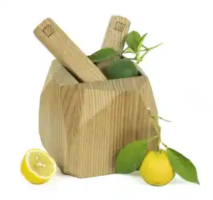 Hot Sale Warm And Wood Italian Multifunctional Wooden Mortar Pfc Certified Artisanal Product For Sale