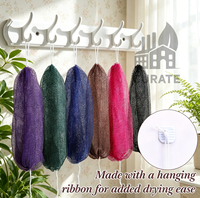 Éponge exfoliante en nylon pour le corps, avec logo personnalisé, en forme de filet africain, pour la douche et le nettoyage corporel, serviette de lavage, brosse corporelle