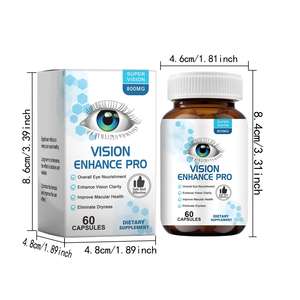 Cápsulas Premium para la Visión, al por Mayor, para el Cuidado de la Fatiga Ocular y el Apoyo Diario a la Visión, Suplemento Herbal, 60 Cápsulas - Product Image 2
