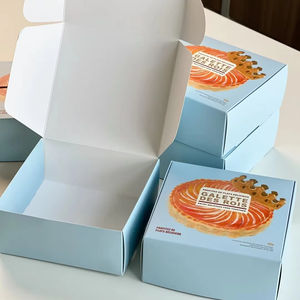 Scatola da imballaggio in cartone bianco riciclabile <span class=keywords><strong>Galette</strong></span> Des Rois, con Logo personalizzato e sicuro per alimenti - Product Image 1