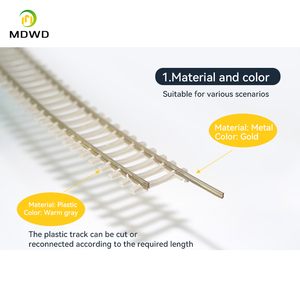 Binari Flessibili Scala HO 50 cm per Trenino Elettrico Unisex Fai da Te in Metallo Plastica ABS a Batteria - Product Image 2