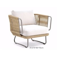 Canapé d'extérieur en rotin pour jardin, cour, balcon, maison d'hôtes, tables et chaises en rotin tressé, mobilier nordique
