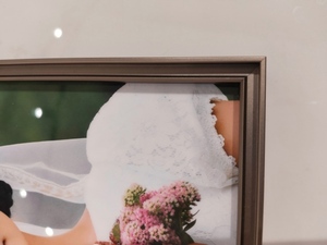 Bán Buôn Kích Thước Lớn Màu Đen Vàng Nhôm Kim Loại Hình Ảnh Khung Cho Vải Floater Khung Dải - Product Image 3