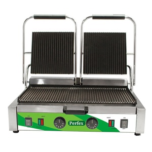 Grill <span class=keywords><strong>électrique</strong></span> CPG-280, appareil à sandwich, presse à panini, panneau de contrôle du thermostat, pièces de rechange gratuites, appareil à panini 2 tranches - Product Image 6