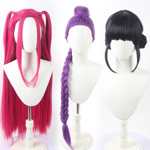 Fujia Rumi Zoey parrucca sintetica per capelli accessori K-Pop cacciatori di demoni HUNTR/X Rumi parrucca <span class=keywords><strong>Cosplay</strong></span> da donna - Product Image 3