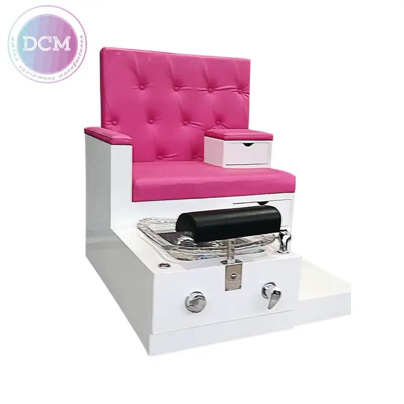 Roze Luxe Pedicure Station Gebruikt Voet Spa Massage Stoel Voor Manicure En Pedicure