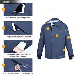 Tissu en nylon 2024 pour veste coupe-vent à capuche Winner Veste <span class=keywords><strong>d</strong></span>écontractée recyclée pour hommes - Product Image 5