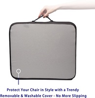 Coussin de siège de fauteuil roulant en mousse à mémoire infusée de gel haute densité pour bureau-cuisine-chaise de voiture douleur à la pression et soulagement de la douleur au coccyx