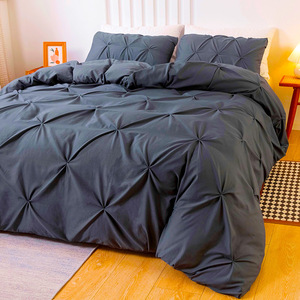 <span class=keywords><strong>Handmade</strong></span> Nữ Hoàng Vua Bộ Đồ Giường <span class=keywords><strong>Set</strong></span> Xoắn Comforter Bìa Với Gối Shams Nhà Linen 3Pcs Phong Cách Có thể-Giống Như Duvet Cover <span class=keywords><strong>Set</strong></span> - Product Image 1