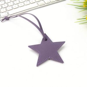 Pu Leather Star Hanging <b>Charm</b> Ornament Decorative Pendant <b>Bag</b> Accessories - Product Image 6