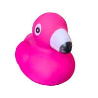 Mini figurines de flamants roses en plastique, jouets de bain miniatures pour bébés et tout-petits