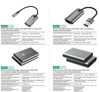 Bestseller Multifunktionale Aluminium-USB-3.0-Videoaufnahmekarte mit 1920x1080 Auflösung, Unterstützt Xbox/PS4/Windows 10 Aufnahmen