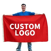 Drapeau de club de football personnalisé 3x5FT en polyester, imprimé numériquement pour événements promotionnels et usage commercial en extérieur