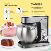 Robot pâtissier électrique planétaire multifonction en acier inoxydable 2000W, 10L/12L, pour pâte à pain, gâteaux et préparation alimentaire, 220V, usage professionnel en boulangerie