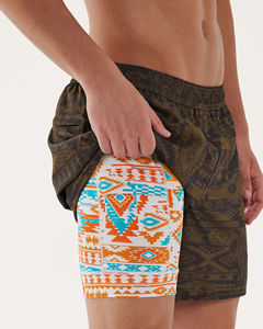 Pantalones Cortos Deportivos para Hombre con Cintura Elástica, Logotipo OEM 2025, Paquete de 2, Secado Rápido, Impermeables, Transpirables, 100% Poliéster, para Gimnasio - Product Image 3