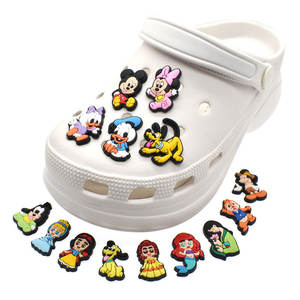 Breloques sabots en PVC souple pour décoration de chaussures, accessoires créatifs dessin animé mignon <span class=keywords><strong>Ariel</strong></span> princesse Donald Daisy Design DIY - Product Image 2