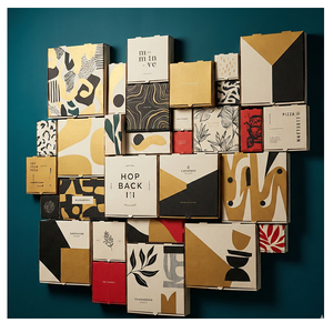 กล่องพิซซ่าขนาดเล็กพิมพ์ลายได้ตามต้องการ บรรจุภัณฑ์อาหารเกรดพรีเมียมสำหรับร้านพิซซ่า บริการซื้อกลับบ้านและส่งถึงที่ - Product Image 4