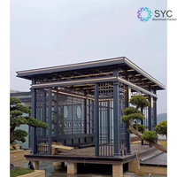 Vente en gros de pergola écologique en Alu LED Lumières motorisées étanche pergola à pergola cadre enduit de poudre traité sous pression naturelle