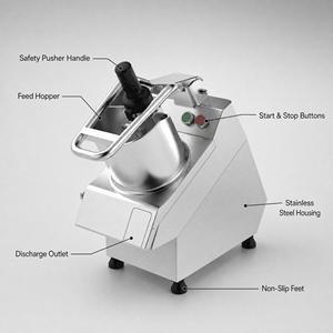 Machine à découper les légumes et les fruits professionnelle, très vendue, pour <span class=keywords><strong>chef</strong></span>, avec fonctions de trancheuse, râpeuse et hachoir - Product Image 1