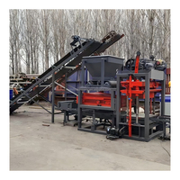 Dernière machine à fabriquer des briques de pavage en béton creux automatique QT4-25 rentable, machine à blocs pour usine de fabrication