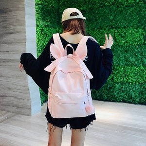 Zaini scolastici alla moda per ragazze adolescenti, zaini a tinta unita per ragazze - Product Image 5