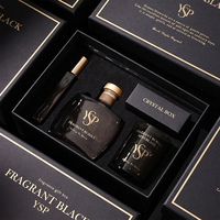 Boîte en carton rigide de luxe personnalisable avec insert en mousse, conteneur magnétique en carton premium pour emballage de parfum sur mesure en gros