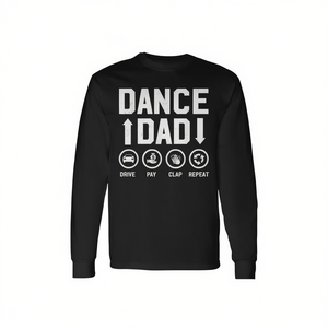 Camiseta de manga larga Dance Dad, regalo del día del padre para papá bailarín - Product Image 2