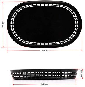 Reusable Fast Colorful Trays Home Kitchen Bbq Picnic Party Supplies Plastic <b>Food</b> Serving <b>Baskets</b> - Product Image 5