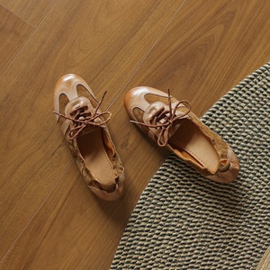 Xinzirain personnalisé décontracté femmes en cuir daim ballerines haute à lacets toile semelle plate - Product Image 4
