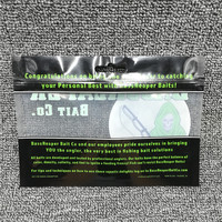 Sachet en plastique transparent PET/PE refermable avec fermeture éclair et trou de suspension, imprimé en héliogravure, pour l'emballage du thé
