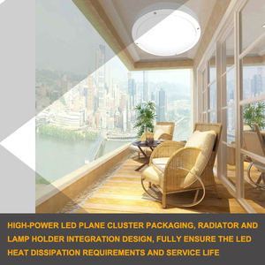 Lampada LED da Esterno 12W/18W/24W IP65 Impermeabile <span class=keywords><strong>in</strong></span> <span class=keywords><strong>Alluminio</strong></span> Rotonda/Ovale Design Moderno per Giardino e Balcone - Product Image 5