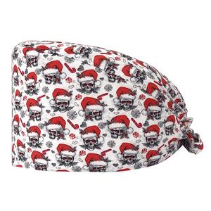 Uniforme Médico, <span class=keywords><strong>Gorro</strong></span> Quirúrgico Nuevo <span class=keywords><strong>con</strong></span> Estampado para Mujer, Gorros Quirúrgicos <span class=keywords><strong>con</strong></span> Botones, Gorros de Trabajo Ajustables <span class=keywords><strong>con</strong></span> Banda Absorbente, Multicolores - Product Image 3