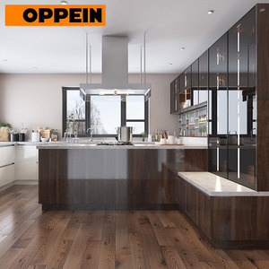 Muebles de diseño Guangzhou OPPEIN, venta al <span class=keywords><strong>por</strong></span> mayor, laca Modular de alto brillo, armario de cocina - Product Image 1