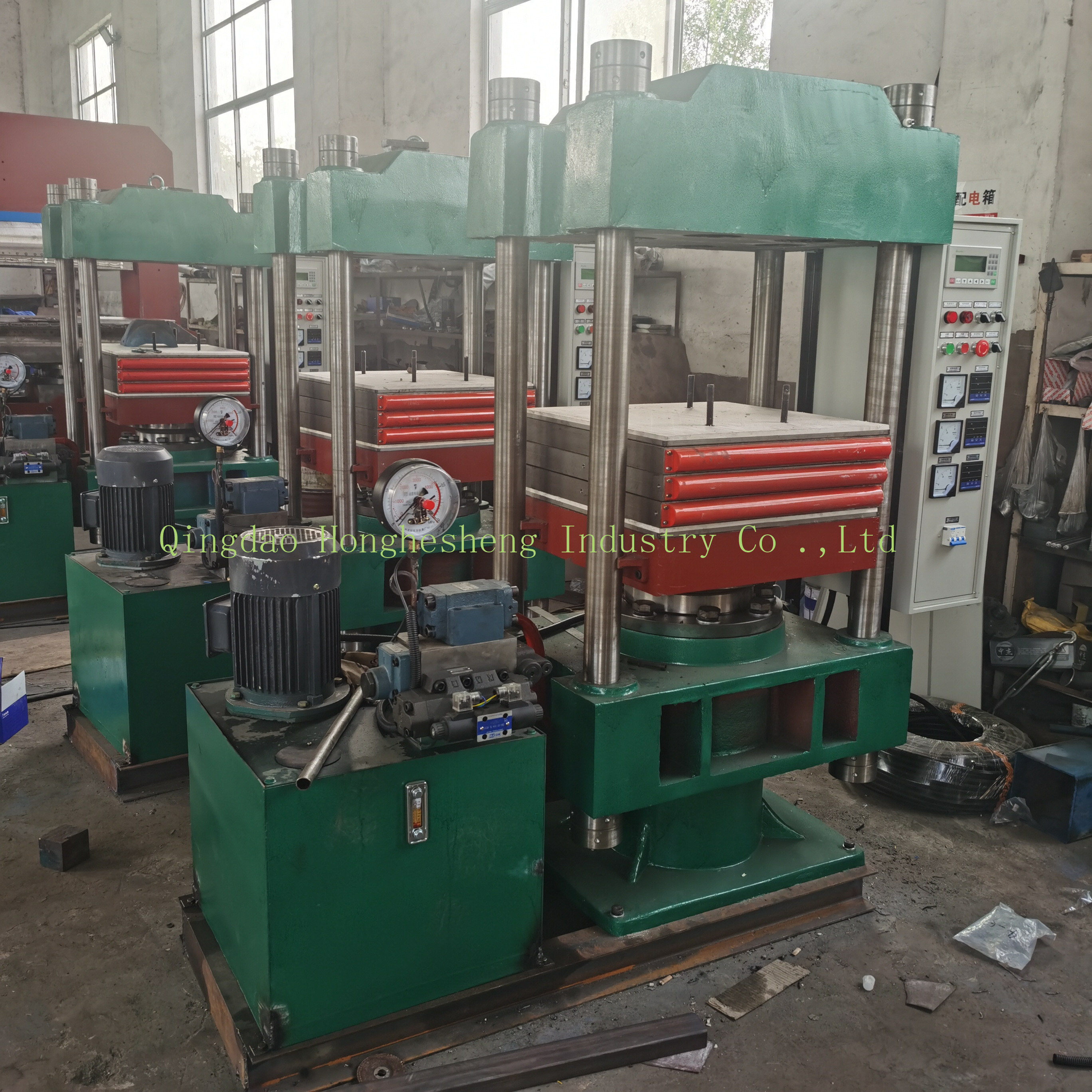 hydraulic rubber press vulcanizer / automatic vulcanizing machine
