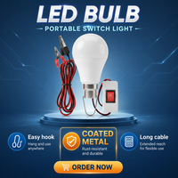 Lampe LED 12V DC blanc pur avec cordon à clip de 2 m, température de couleur 3000K-6500K, durée de vie de 8000 heures, IRC 80, pour usage en jardin