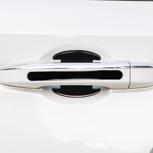 8 pezzi adesivi epossidici neri per portiera auto adesivi antigraffio pellicola protettiva per <span class=keywords><strong>porta</strong></span> auto - Product Image 2