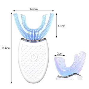Cepillo de Dientes Eléctrico Sónico Automático en Forma de U, con Cerdas Suaves, Resistente al Agua y Recargable, para Blanqueamiento Dental, OEM ODM - Product Image 2