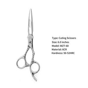 Bộ kéo cắt tóc chuyên nghiệp 6 inch bán buôn, thép không gỉ, kéo tỉa tóc dùng cho salon, nhận làm logo OEM tùy chỉnh - Product Image 2