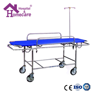 Tempat Tidur Reparasi Pasien, Peralatan Medis Transfer Bisa Disesuaikan Ambulans Darurat Baja Nirkarat Penyelamatan Tempat Tidur - Product Image 2