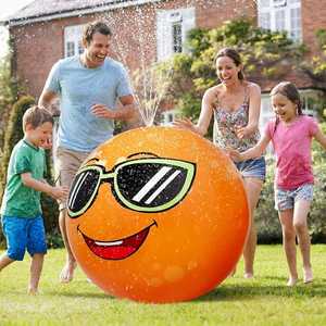 Pelota de Agua Inflable de PVC con Rociador Facial, 31.5cm, Reutilizable para Jugar en el Césped de Verano, Rociador de Jardín, Pelota de Playa, se Conecta a la Manguera del Jardín - Product Image 2