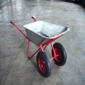 WB6404 عربة ثقيلة مع حمولة ، 85L ، بناء حديقة بعجلات هوائية 8 بوصة - Product Image 3