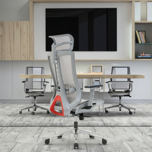 Premium Pu Ademende Mesh Lift Stoel Traagschuim Stoel Lendensteun Ergonomische Executive Voor Torenstijl - Product Image 5