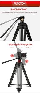 ขาตั้งกล้องอลูมิเนียม QZSD Q880 Q880A ขนาด 158 ซม. 193 ซม. สำหรับกล้อง DSLR และกล้องวิดีโอ - Product Image 3