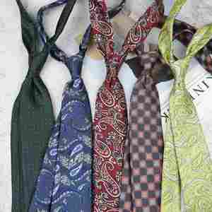 Cravate homme vintage aux couleurs sombres, style britannique, 8 cm, personnalisée, formelle, professionnelle, pour affaires, avec motif cachemire - Product Image 1